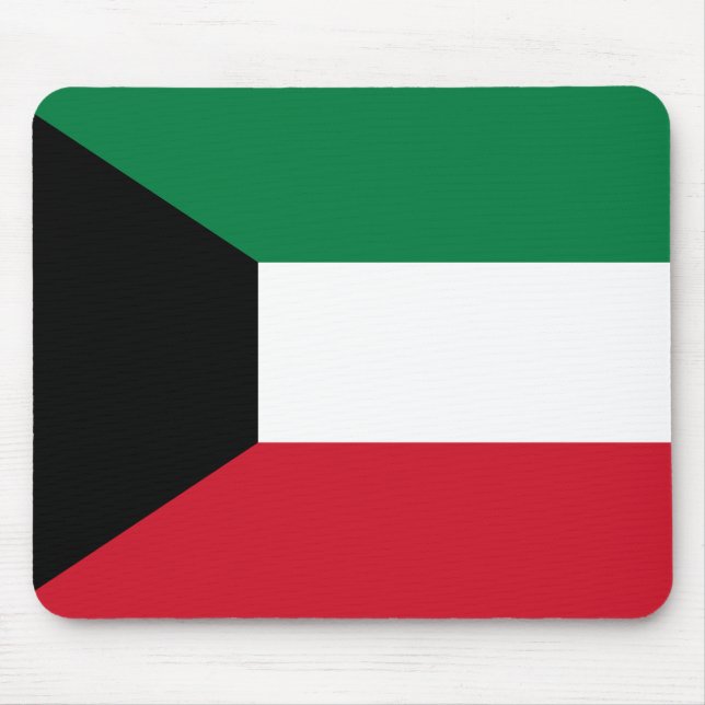 Kuwait-Flagge Mousepad (Vorne)