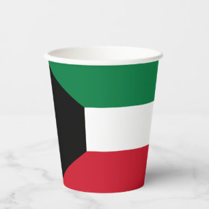 Kuwait-Flagge Pappbecher