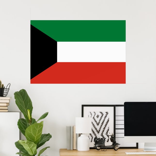 Kuwait-Flagge Poster (Heimbüro)
