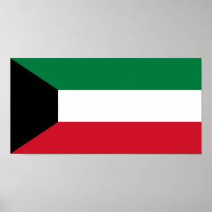 Kuwait-Flagge Poster