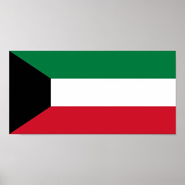 Kuwait-Flagge Poster (Vorne)