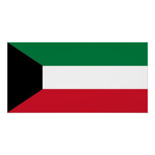 Kuwait-Flagge Poster