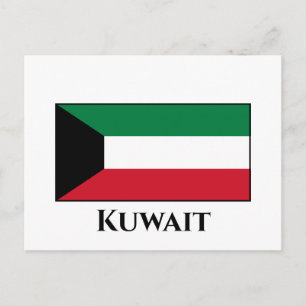 Kuwait-Flagge Postkarte