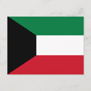 Kuwait-Flagge Postkarte