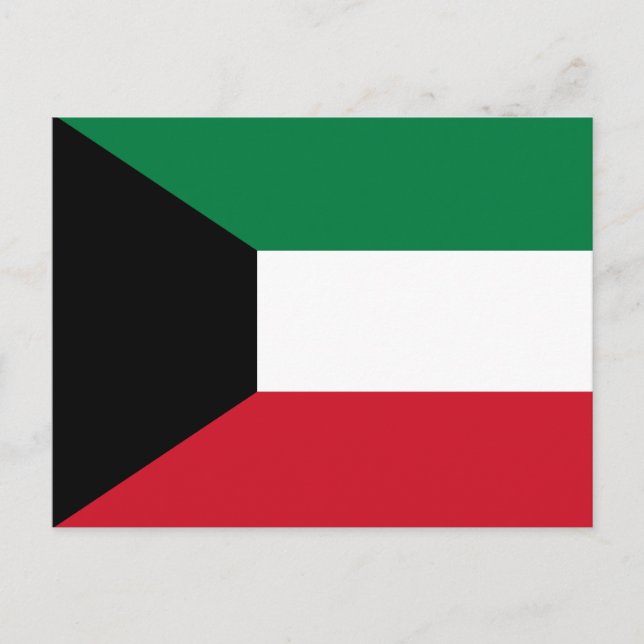 Kuwait-Flagge Postkarte (Vorderseite)
