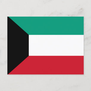 Kuwait-Flagge Postkarte