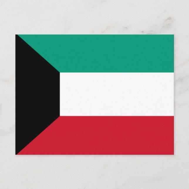 Kuwait-Flagge Postkarte (Vorderseite)