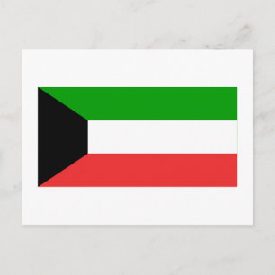 Kuwait-Flagge Postkarte