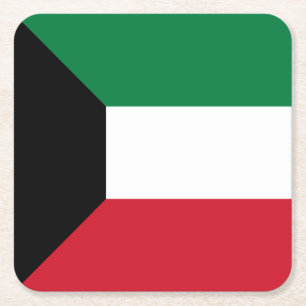 Kuwait-Flagge Rechteckiger Pappuntersetzer