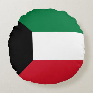 Kuwait-Flagge Rundes Kissen