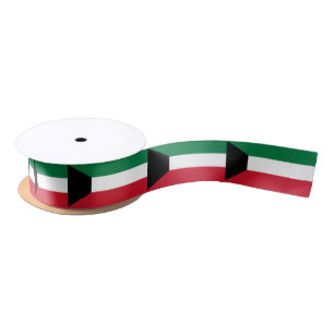 Kuwait-Flagge Satinband