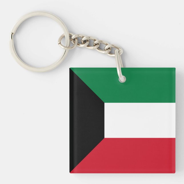 Kuwait-Flagge Schlüsselanhänger (Vorderseite)