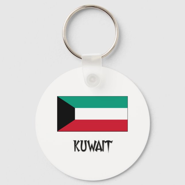 Kuwait-Flagge Schlüsselanhänger (Vorderseite)