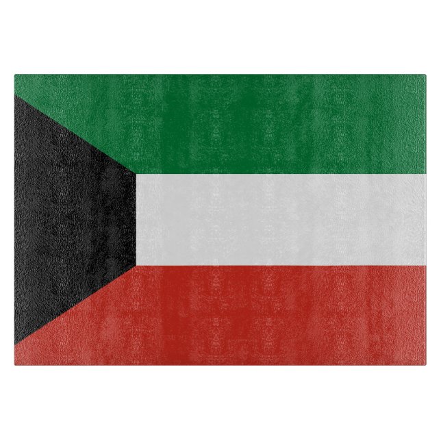 Kuwait-Flagge Schneidebrett (Vorderseite)