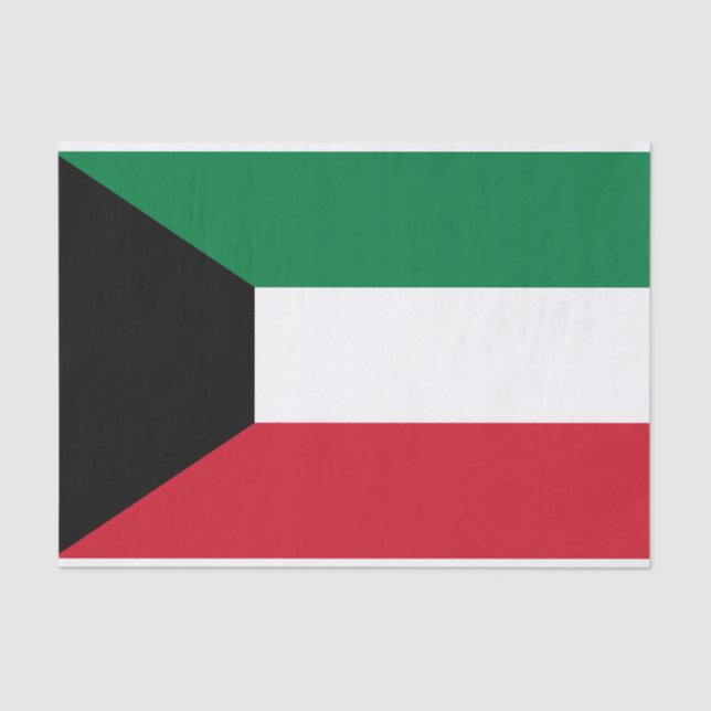 Kuwait-Flagge Seidenpapier (Vorderseite)