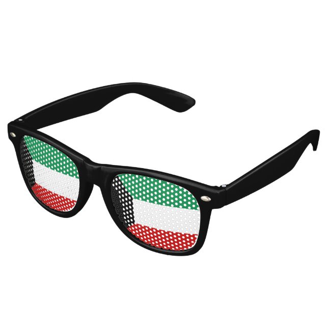Kuwait-Flagge Sonnenbrille (Schrägansicht)