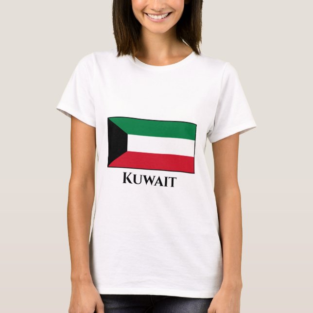 Kuwait-Flagge T-Shirt (Vorderseite)