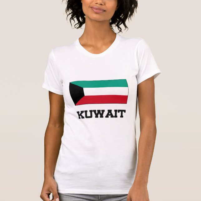 Kuwait-Flagge T-Shirt (Vorderseite)