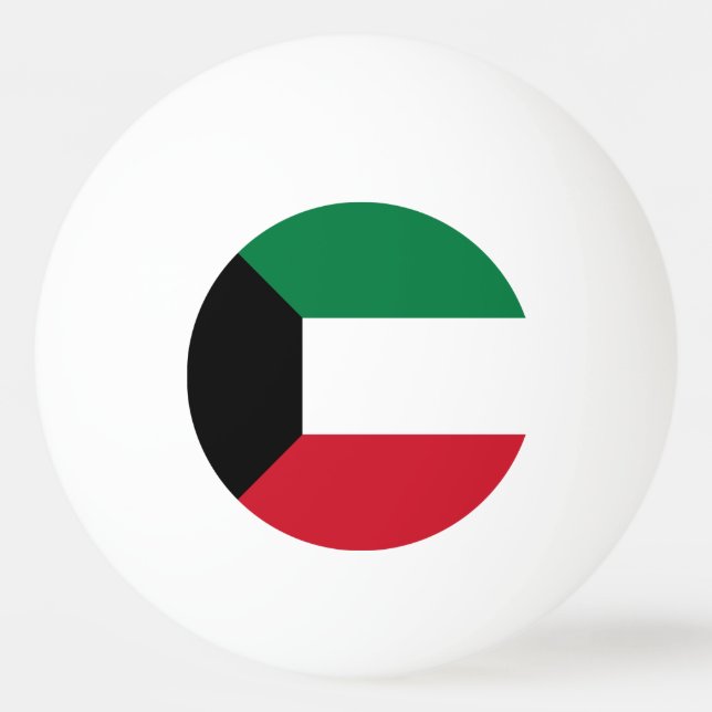 Kuwait-Flagge Tischtennisball (Vorderseite)