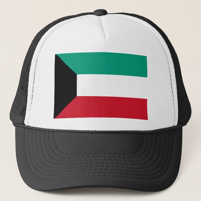 Kuwait-Flagge Truckerkappe (Vorderseite)