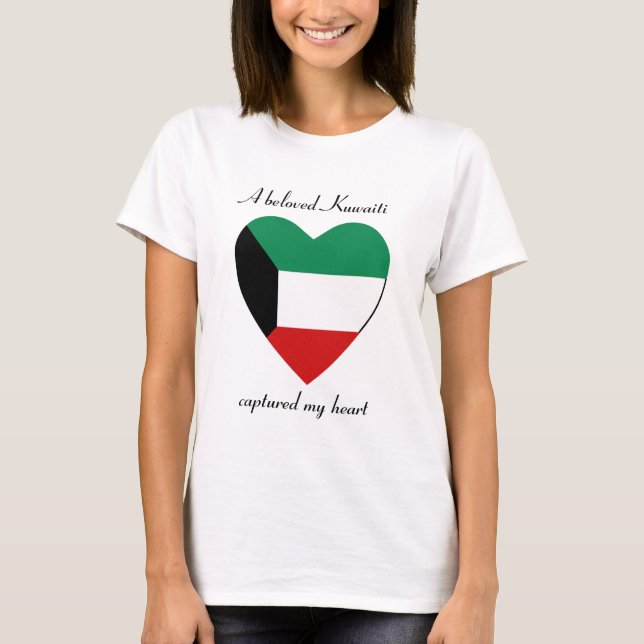 Kuwait-Flaggen-Schatz-T - Shirt (Vorderseite)
