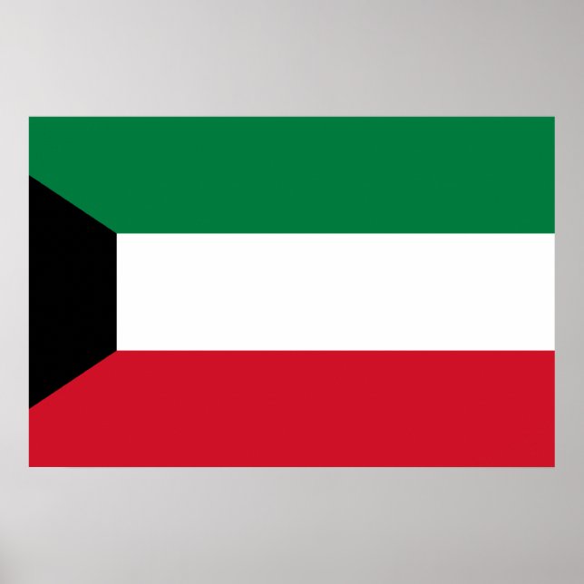 Kuwait, Kenya flag Poster (Vorne)