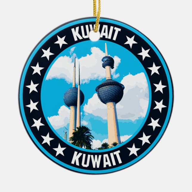 Kuwait Keramik Ornament (Vorne)