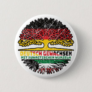 Kuwait Kuwaitisch Deutsch Deutschland Baum Wurzel Button