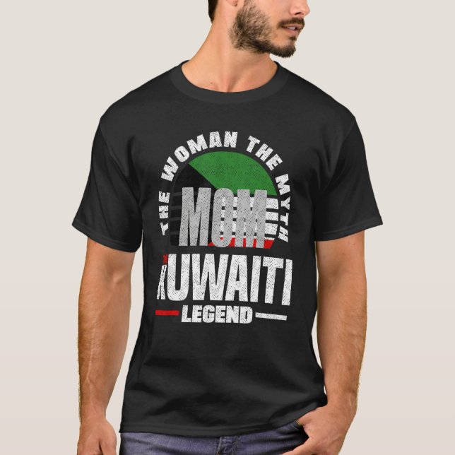 Kuwaiti Kuwait Kuwaiti Flag Mothers Day T-Shirt (Vorderseite)