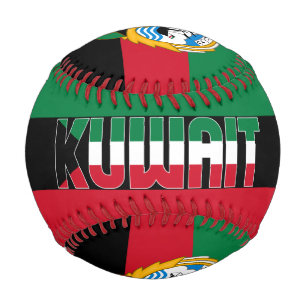 Kuwaitische Flagge und Wappen Patriotismus Baseball