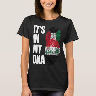 Kuwaitischer und irakischer Mix-DNA-Erbe-Flagge T-Shirt