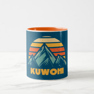 Kuwohi North Carolina Tennessee Retro Türkis Zweifarbige Tasse