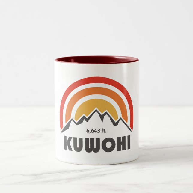 Kuwohi North Carolina Tennessee Zweifarbige Tasse (Mittel)