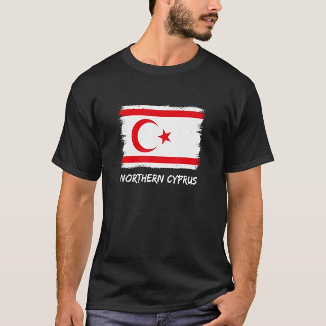 Kuzey Kibris Flag Nord Zypern T-Shirt (Vorderseite)