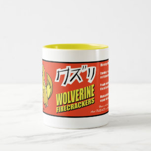 Kuzuri (Wolverine) Firecracker-Tasse Zweifarbige Tasse