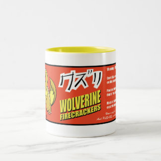 Kuzuri (Wolverine) Firecracker-Tasse Zweifarbige Tasse