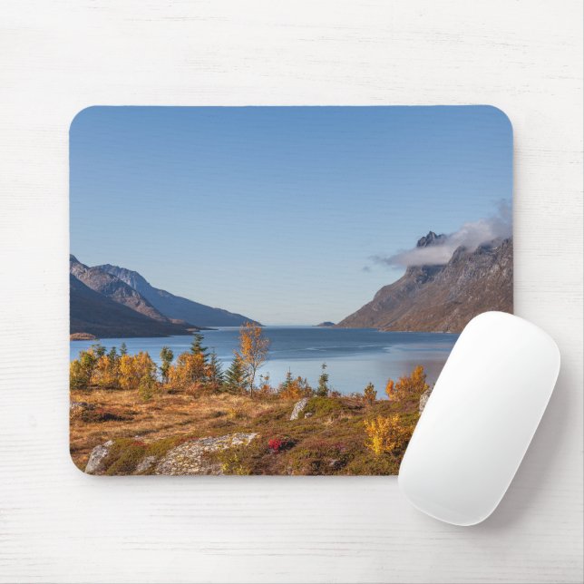 Kvaloya Insel Norwegen Mousepad (Mit Mouse)