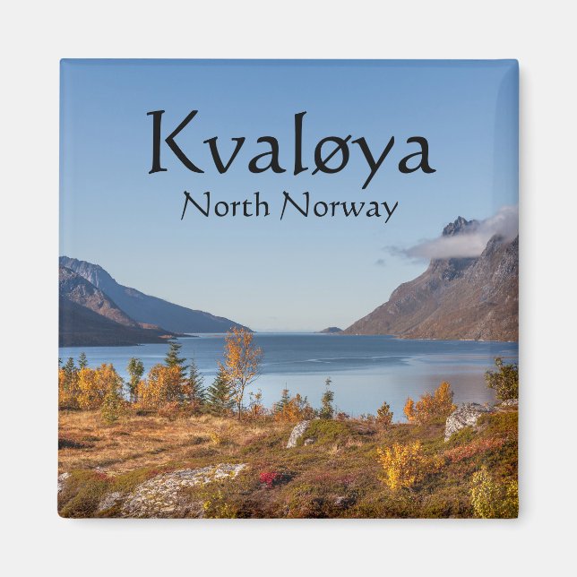 Kvaloya Island Norwegen Magnet (Vorne)