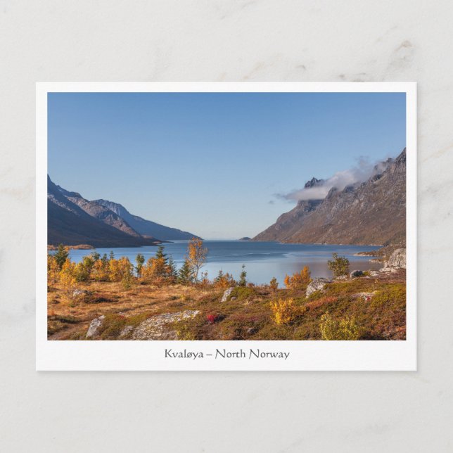Kvaloya Island Norwegen Postkarte (Vorderseite)