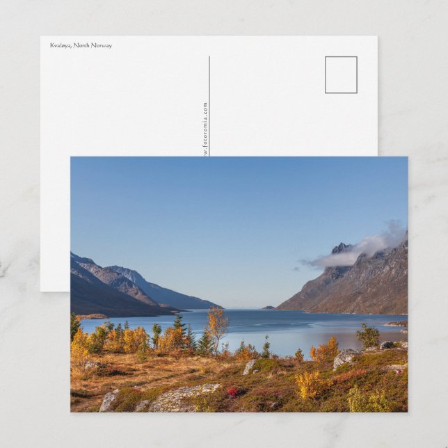 Kvaloya Island Norwegen Postkarte (Vorne/Hinten)
