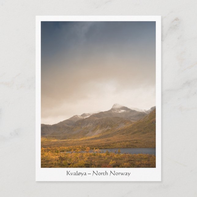 Kvaløya Nordnorwegen Postkarte (Vorderseite)