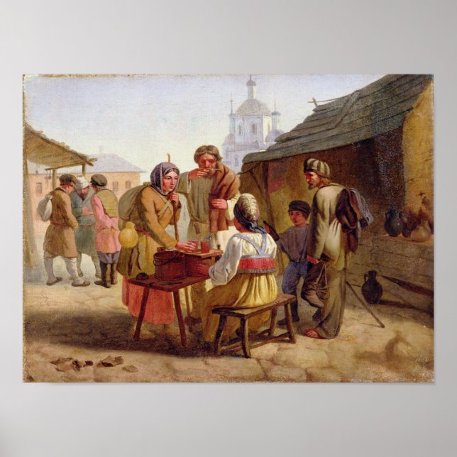 Kvas Seller, 1862 Poster (Vorne)