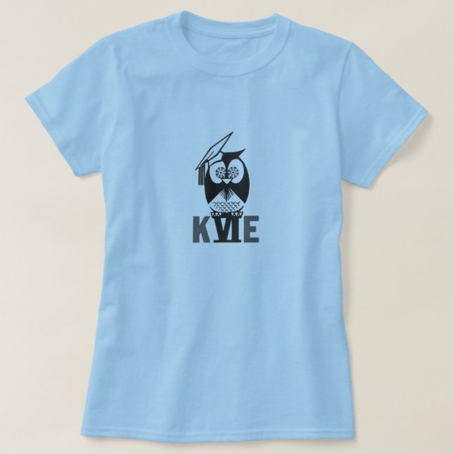 KVIE Fünfzigerjahre/Sechzigerjahre Retro Logo-T - T-Shirt (Design vorne)