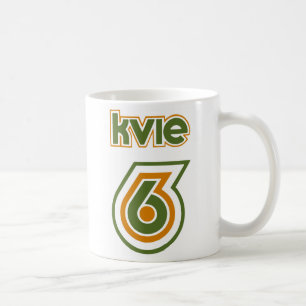KVIE Retro Tassen-Siebzigerjahre Logo Kaffeetasse