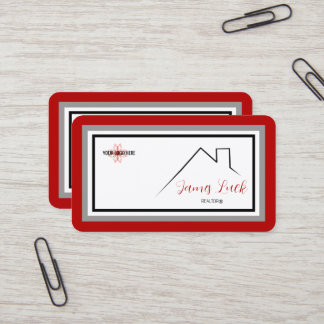KW Colors Red Double Business Card Visitenkarte