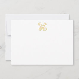 KW-Monogramm-WK-Monogrammkarte Mitteilungskarte