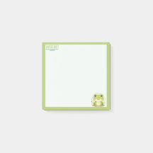 Kwaii Frosch Pastellgrüne Notiz