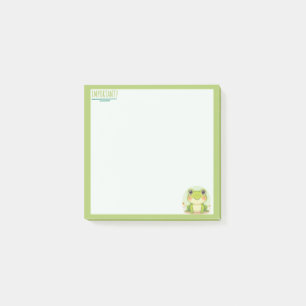Kwaii Frosch Pastellgrüne Notiz