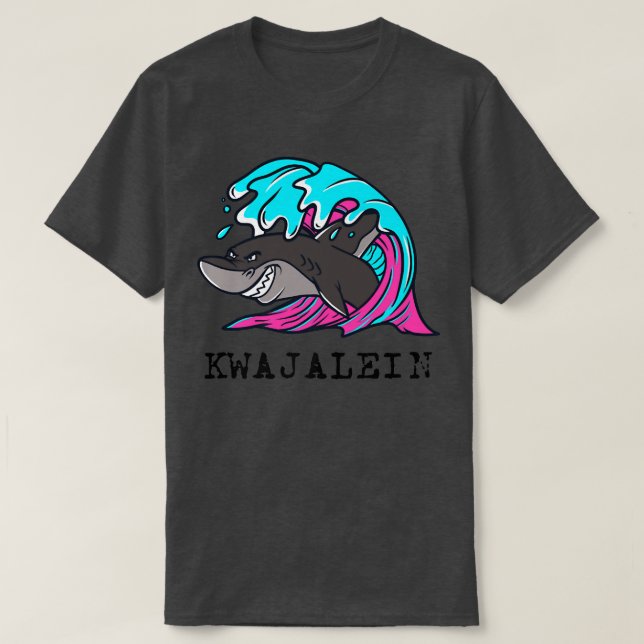 Kwajalein Atoll Kwaj Marshall Islands Shark Ocean  T-Shirt (Design vorne)