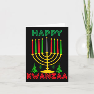 Kwanza 2024 Weihnachten Afro-Amerikanische Kinder Karte